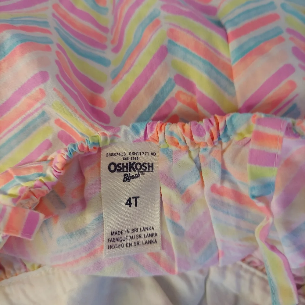 🎁 10/$25-Osh Kosh 4T bright pink lightweight dress